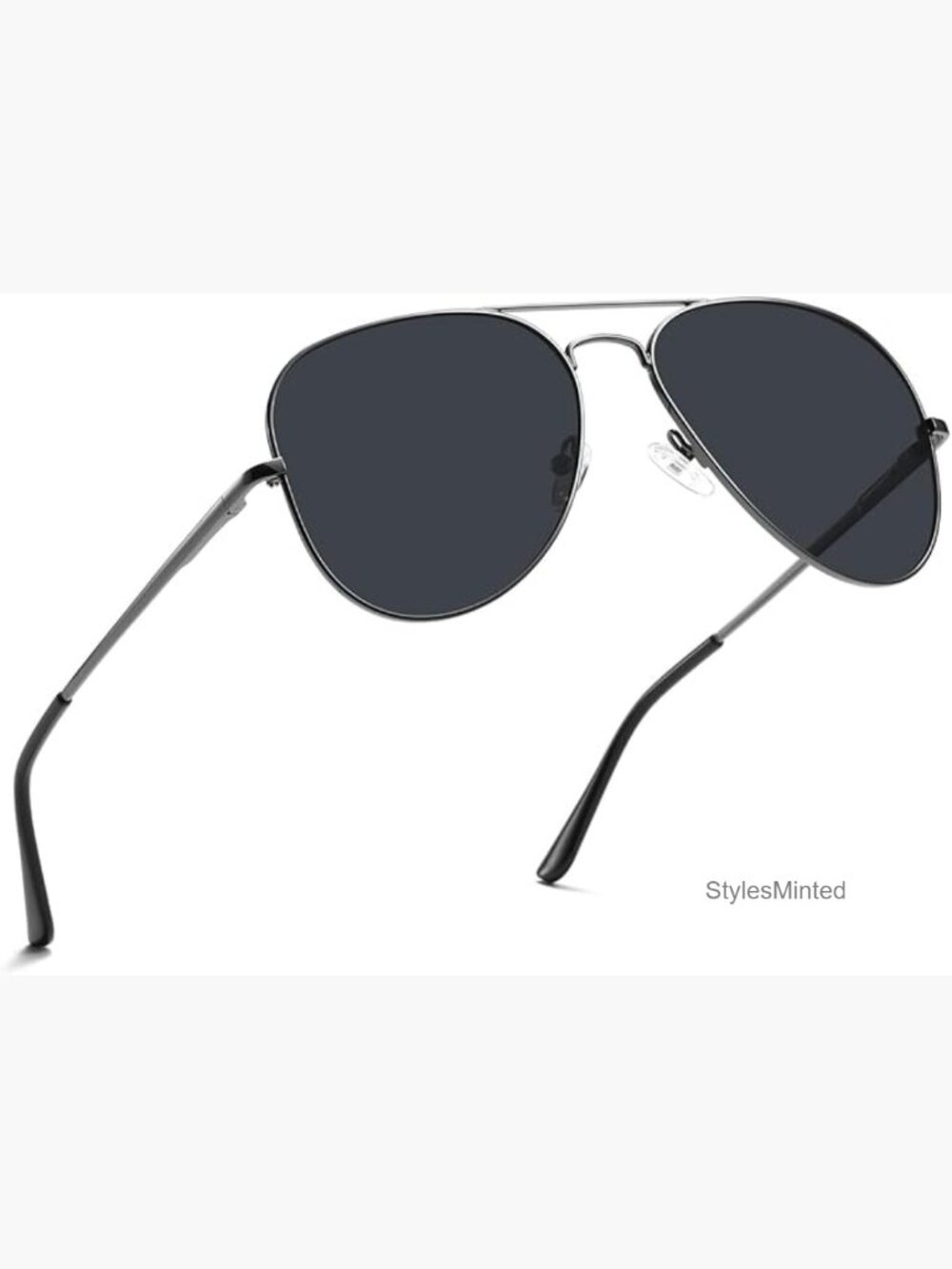 Extra Large Aviator Sunglasses for Men Stainless Steel Polarized UV400